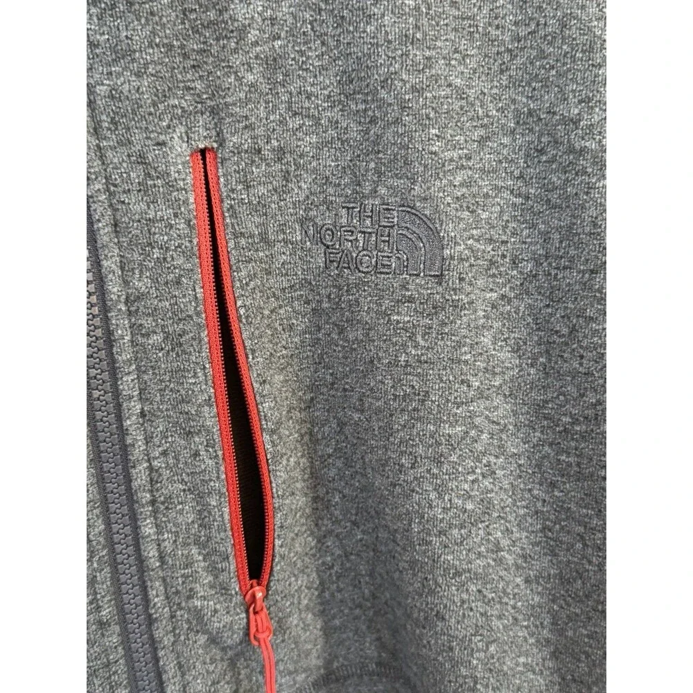 The North Face Polartec Classic Fleece Jacket Mens XL Gray Full Zip Outdoor